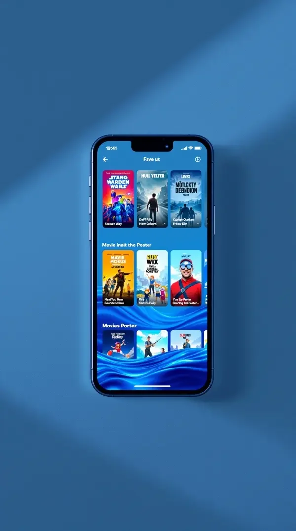 台湾电影 APP 手机界面预览